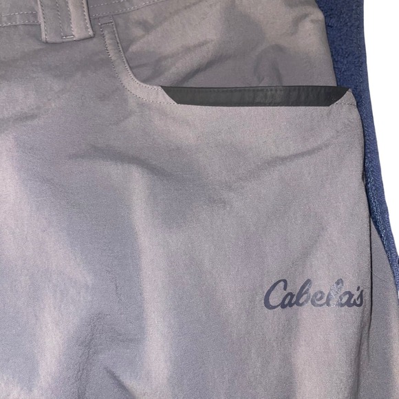 Outdoor Performance Fish Travel Zip Pocket Nylon Gray Lightweight Activewear - Picture 7 of 14